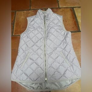 Old Navy Light Gray Puffer Vest